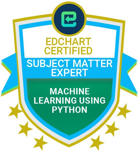 Machine Learning Using Python certificate